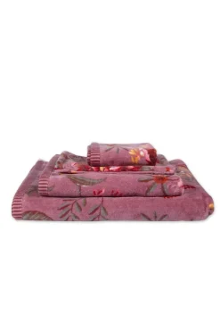 Badhanddoek Secret Garden Mauve 55X100Cm