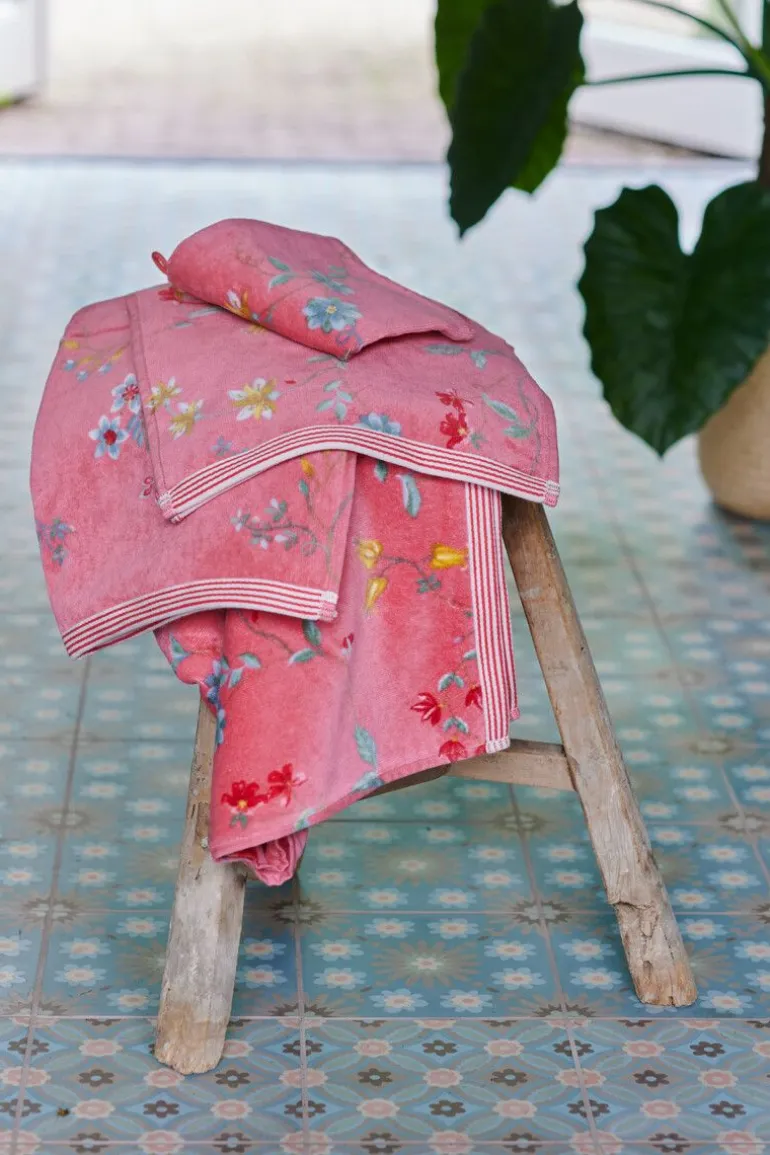 Badhanddoek Set/3 Les Fleurs 55X100 Cm
