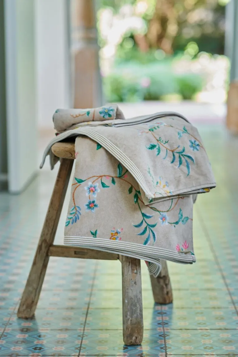 Badhanddoek Set/3 Les Fleurs 55X100 Cm