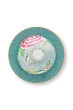 Blushing Birds Botervloot Rond Blue