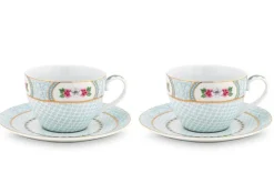 Blushing Birds Set/2 Cappuccino Kop & Schotel
