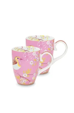 Early Bird Set/2 Mokken Groot Roze