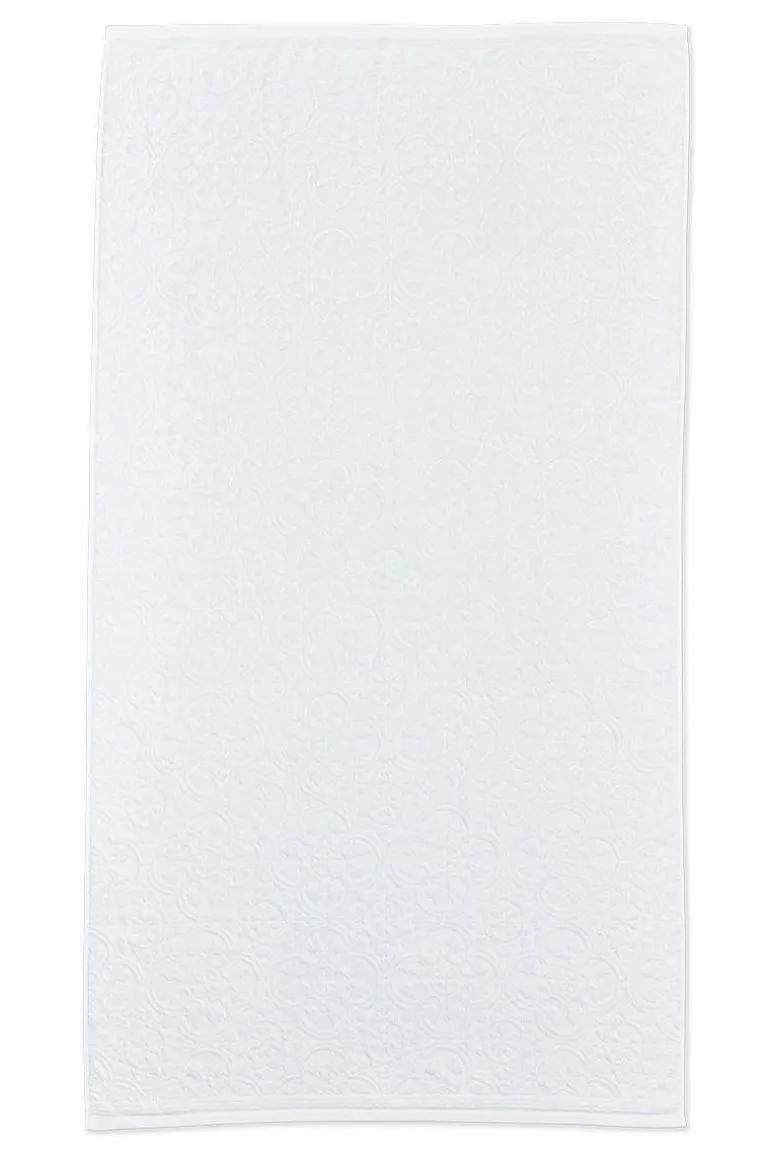 Extra Grote Handdoek Tile De Pip Wit 100X180 Cm