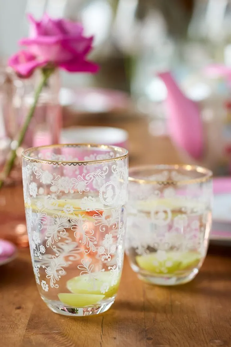 Floral Waterglas