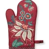 Flower Festival Oven Glove Dark Pink