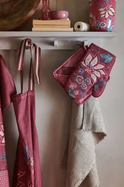 Flower Festival Oven Glove Dark Pink