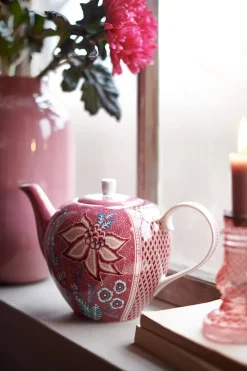 Flower Festival Thee Set/3 Groot Donker