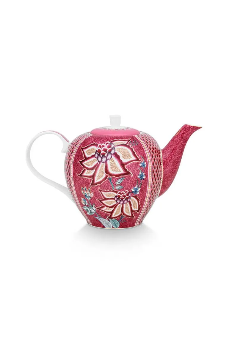 Flower Festival Theepot Groot Donker