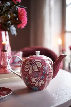 Flower Festival Theepot Groot Donker