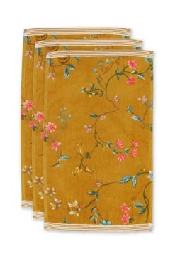 Gastendoek Set/3 Les Fleurs 30X50 Cm