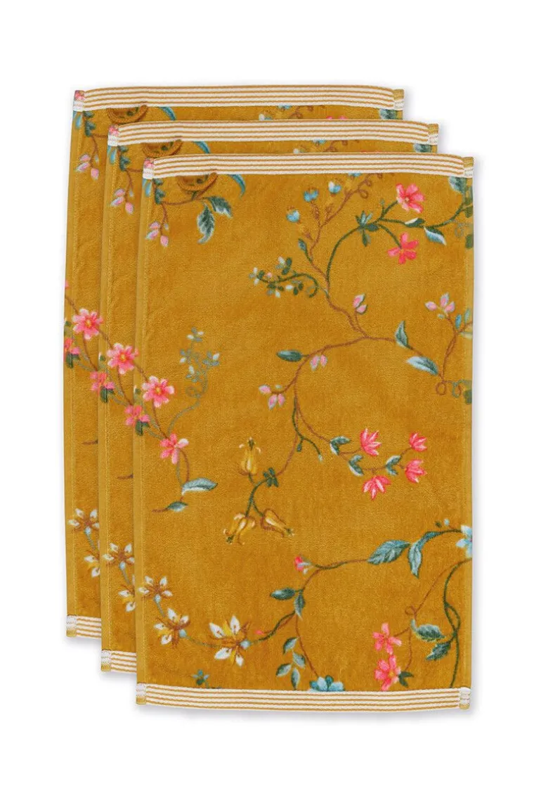 Gastendoek Set/3 Les Fleurs 30X50 Cm