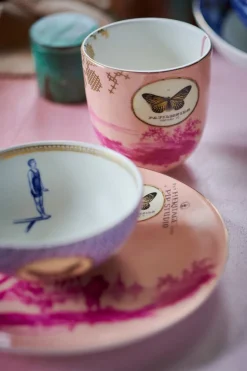 Heritage Gebaksbord Geverfd Roze 18 Cm