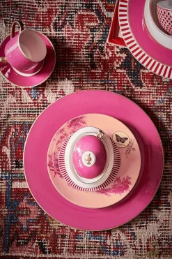 Heritage Gebaksbord Geverfd Roze 18 Cm