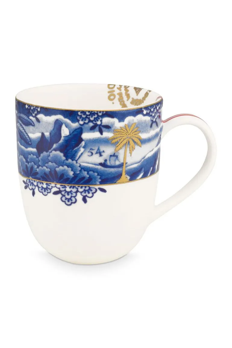 Heritage Mok Klein Grens Blauw