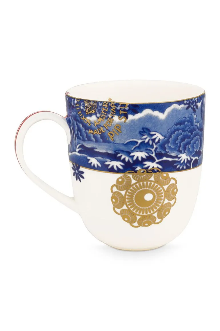 Heritage Mok Klein Grens Blauw