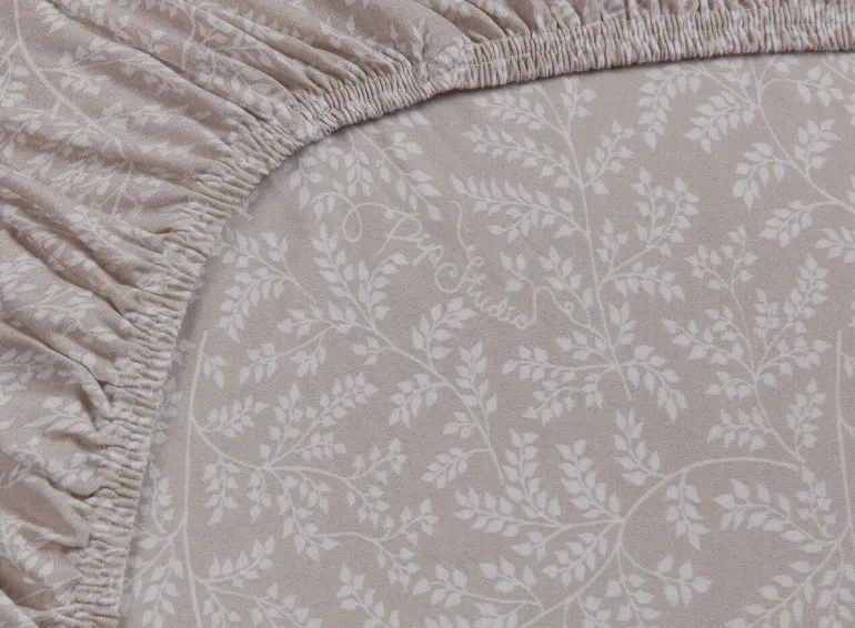 Hoeslaken Leafy Khaki