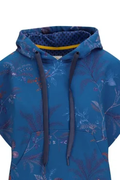 Hoodie Korte Mouw Isola Blauw