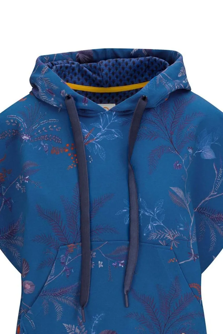 Hoodie Korte Mouw Isola Blauw