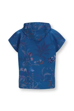 Hoodie Korte Mouw Isola Blauw