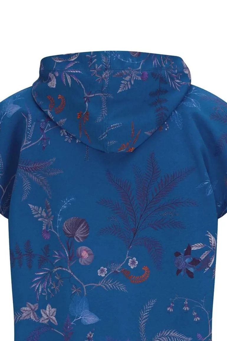 Hoodie Korte Mouw Isola Blauw