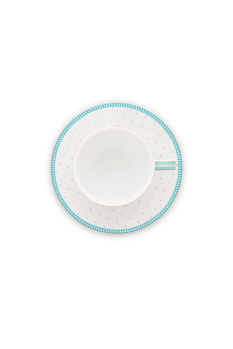Jolie Espresso Kop & Schotel Dots Gold