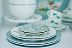 Jolie Petit Four Flowers Blauw 12 Cm