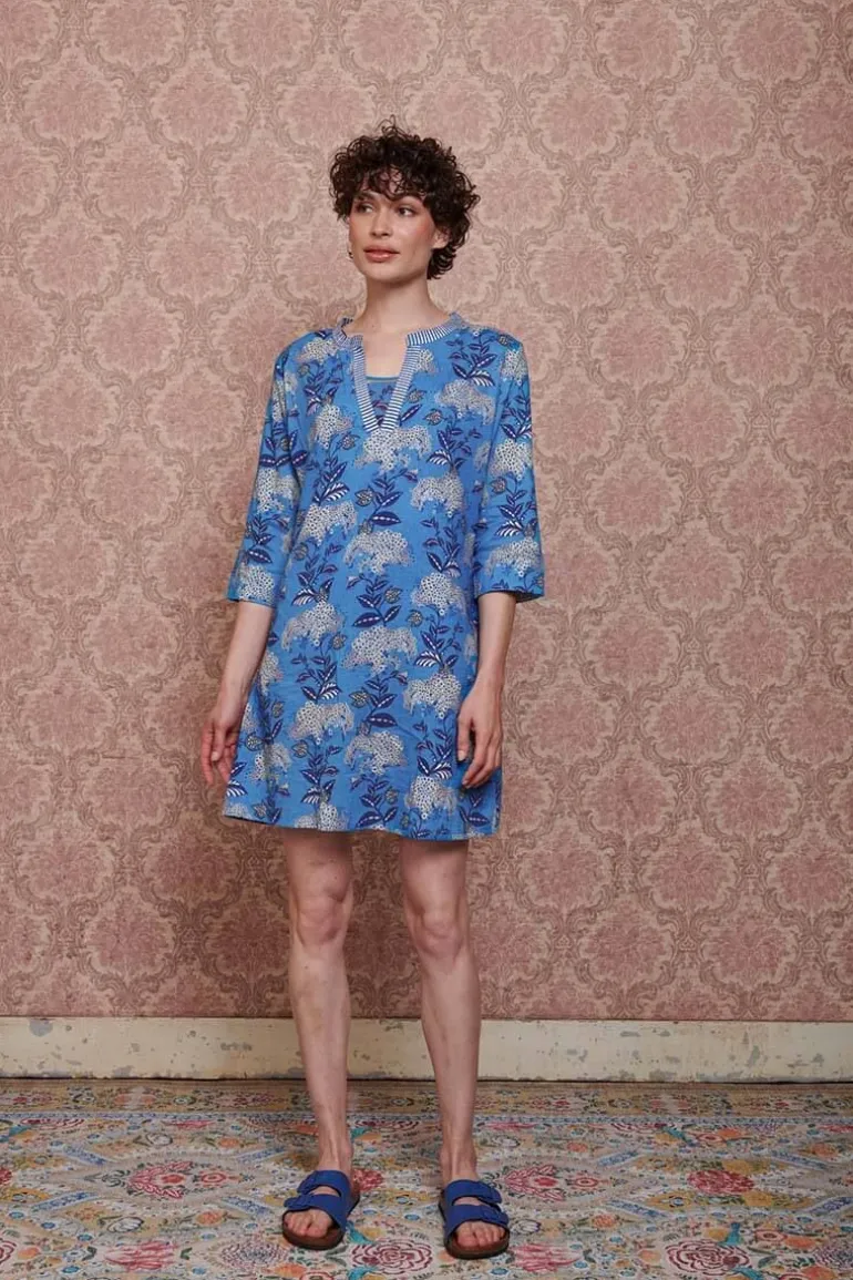 Jurk Flora Firenze Kobalt