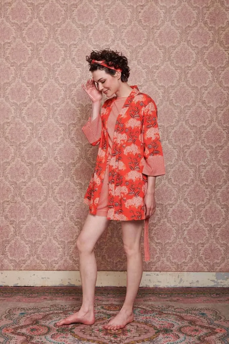 Kimono Flora Firenze Koraal