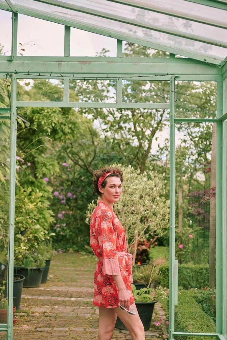 Kimono Flora Firenze Koraal
