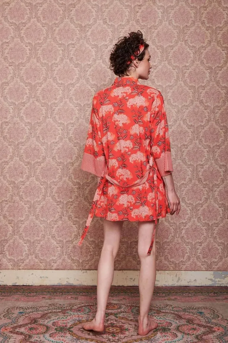 Kimono Flora Firenze Koraal