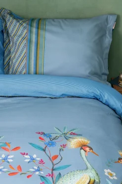 Kussensloop Flirting Birds Blauw
