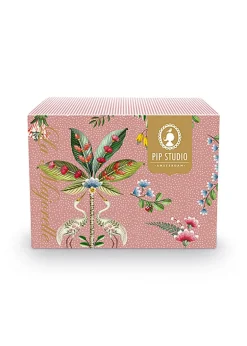 La Majorelle Set/2 Cappuccino Kop & Schotel Roze
