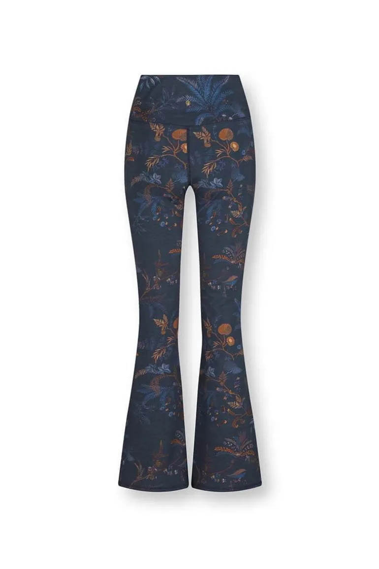 Lange Flared Sportlegging Isola Donker