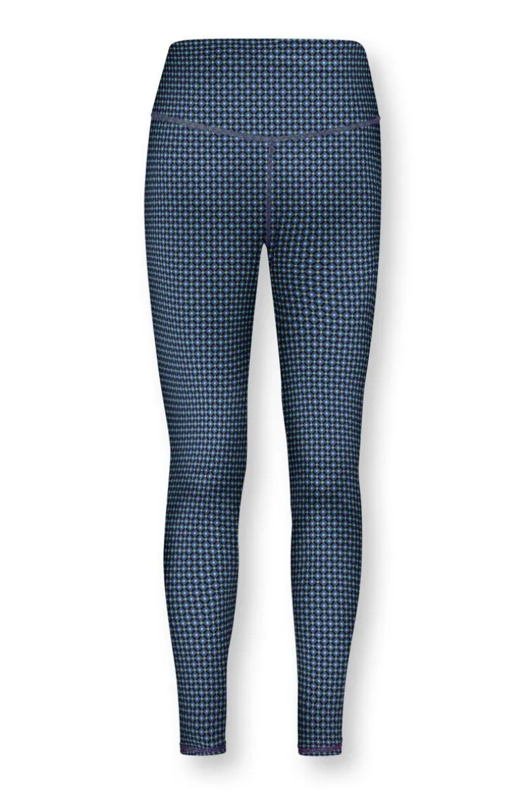 Lange Sportlegging Cross Stitch Blauw
