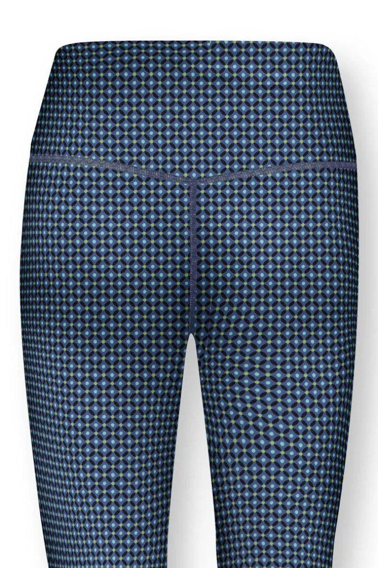 Lange Sportlegging Cross Stitch Blauw