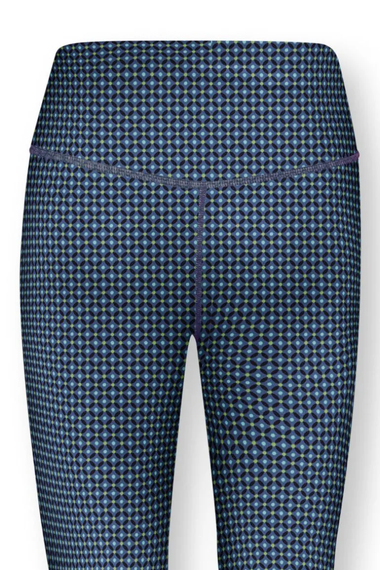 Lange Sportlegging Cross Stitch Blauw