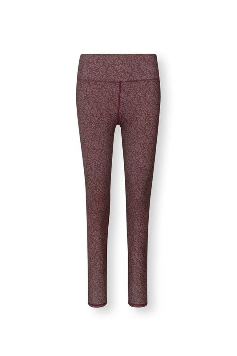 Lange Sportlegging Leafy Dots Terra
