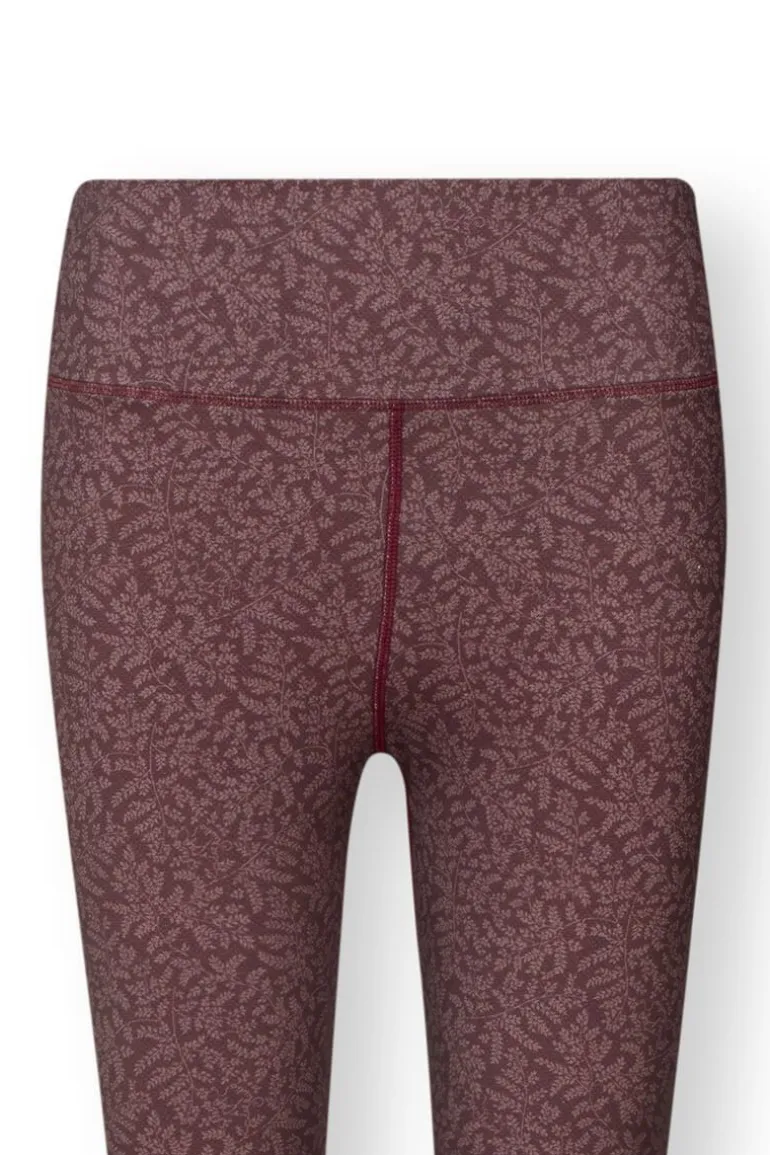 Lange Sportlegging Leafy Dots Terra
