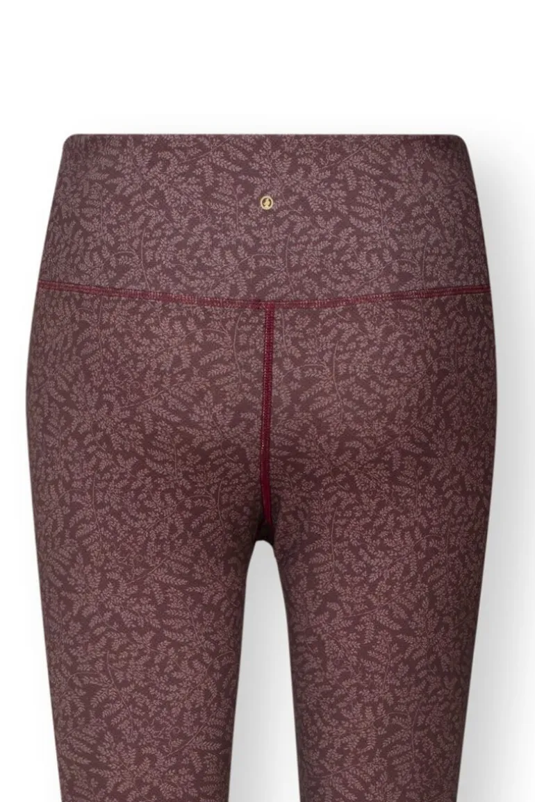 Lange Sportlegging Leafy Dots Terra