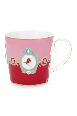Love Birds Mok Groot Rood/Roze