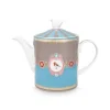 Love Birds Theepot Medium Blauw/Khaki
