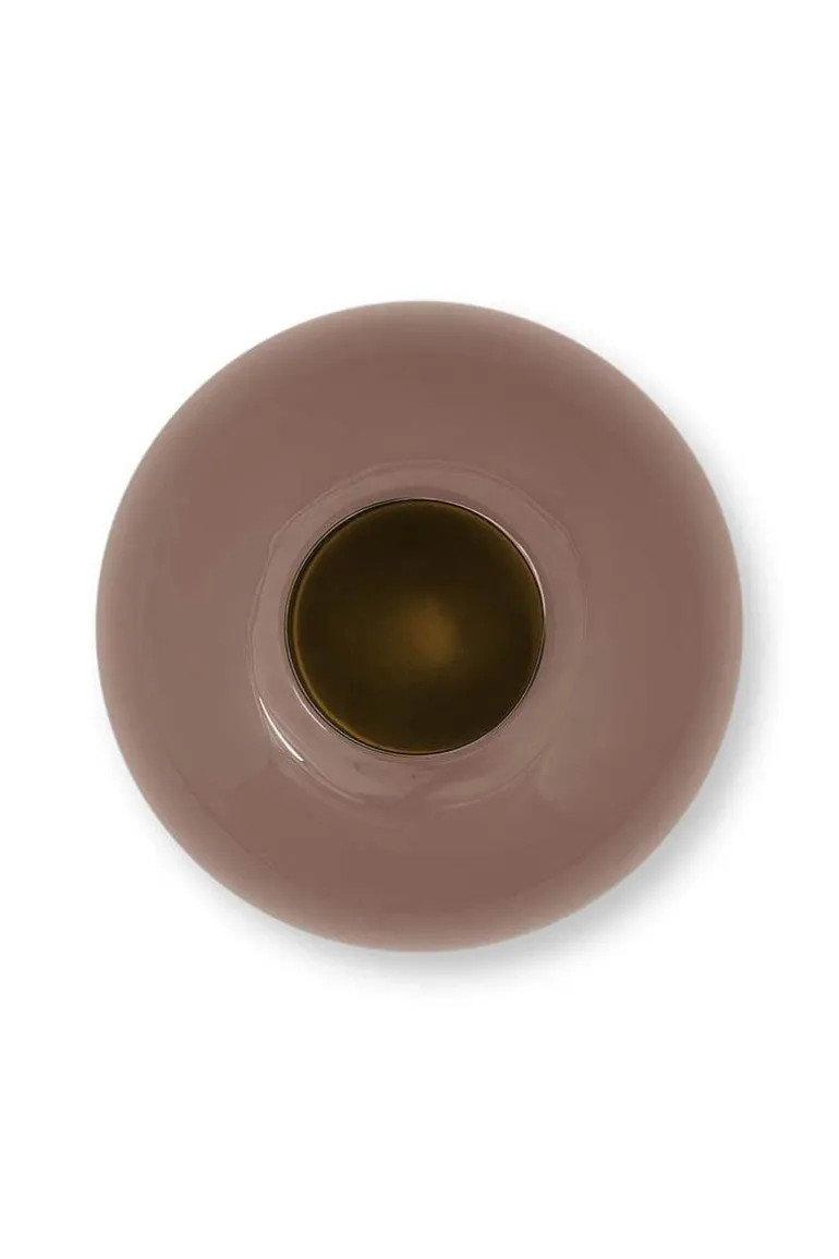 Metalen Vaas Bruin 23Cm