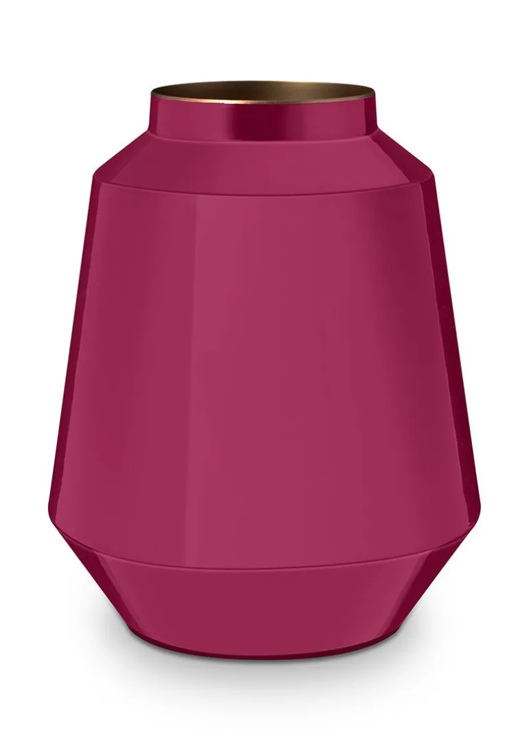 Metalen Vaas Roze 29 Cm