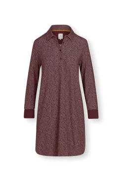 Nachthemd Lange Mouw Leafy Dots Terra