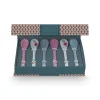 Oriental Flower Festival Set/6 Theelepels