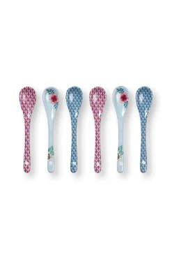 Oriental Flower Festival Set/6 Theelepels