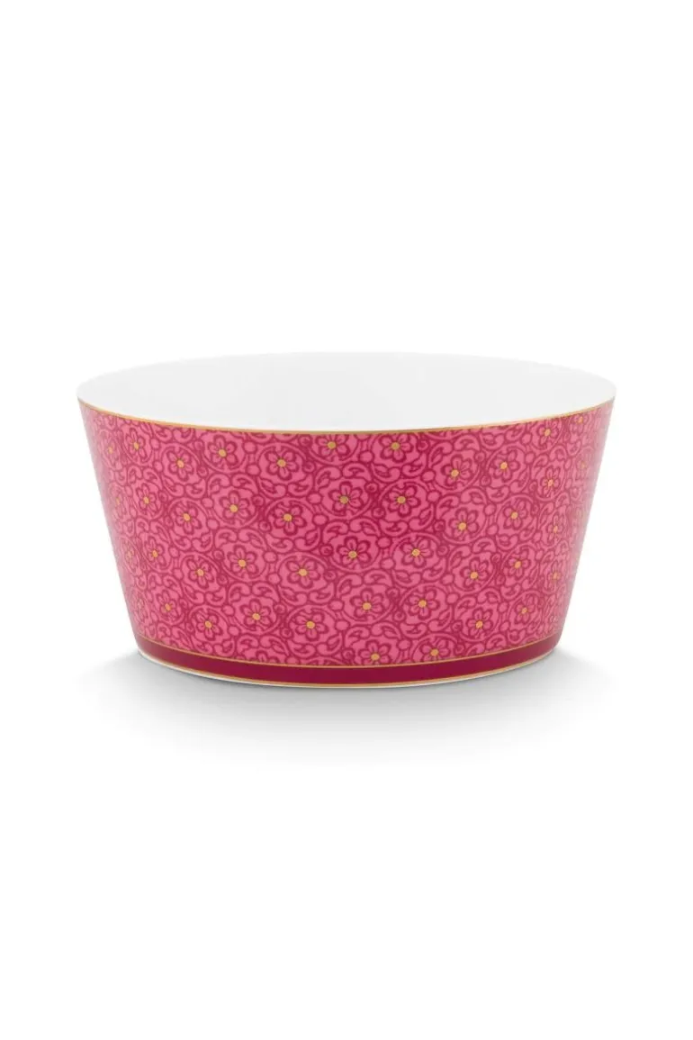 Oriental Flower Festival Set/4 Kommen Donker 12Cm