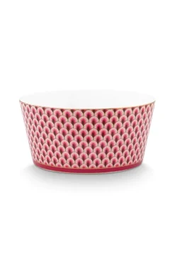 Oriental Flower Festival Set/4 Kommen Donker 12Cm