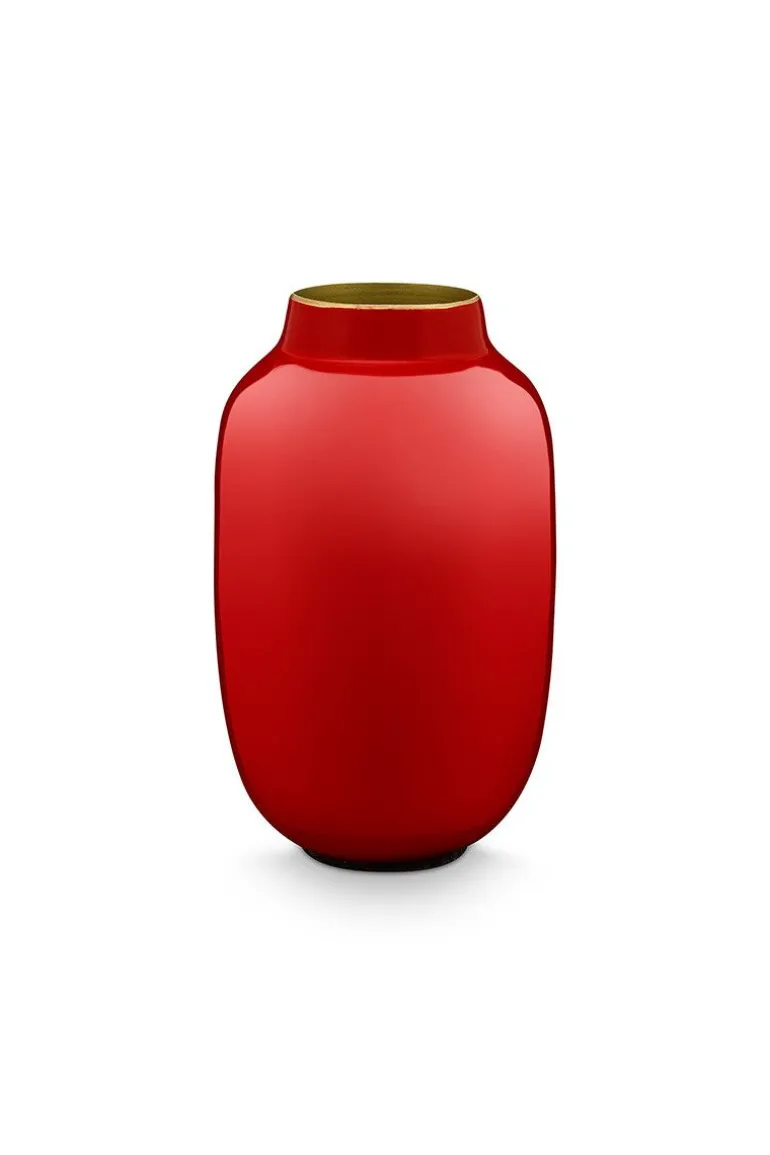 Ovale Mini Vaas Red 14 Cm
