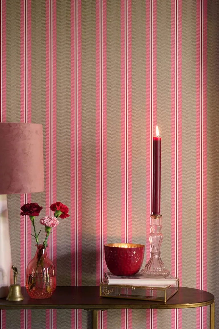 Pip Studio Blurred Lines Vliesbehang /Roze